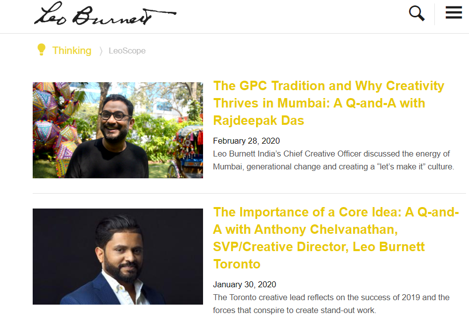 Leo burnett görsel yaratıcı ajansların takip etmesi gereken 20 blog ajansara
