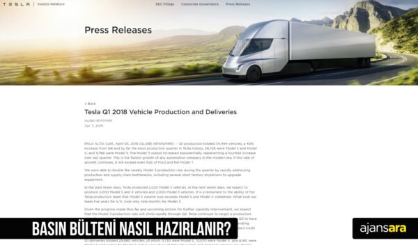 Basın bülteni